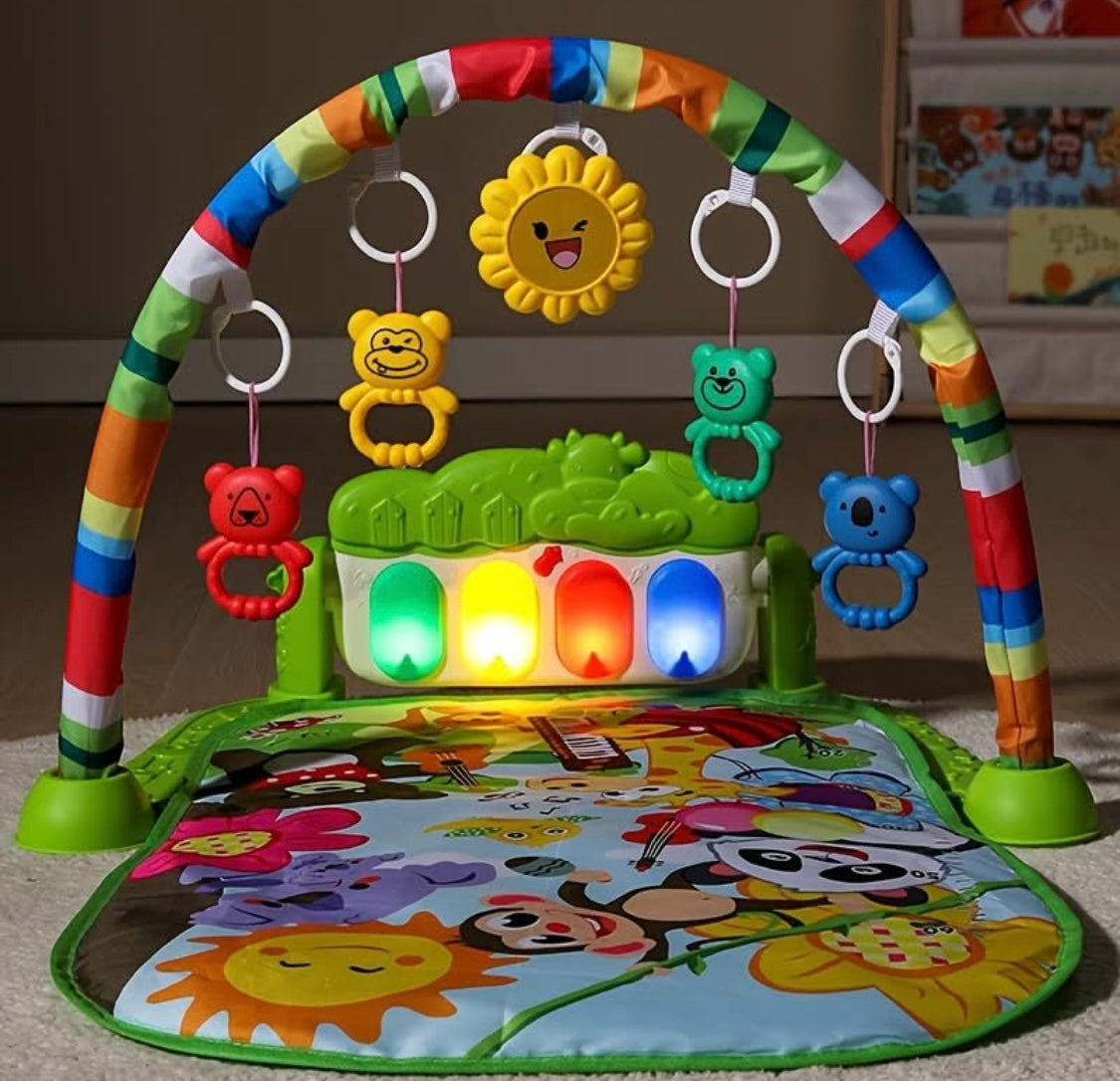 Newborn Baby Play Gym | Piano Fitness Rack Mat - Toddler Toys