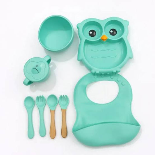 Silicone Baby Feeding Set BPA Free - 8 Pcs - Cutlery
