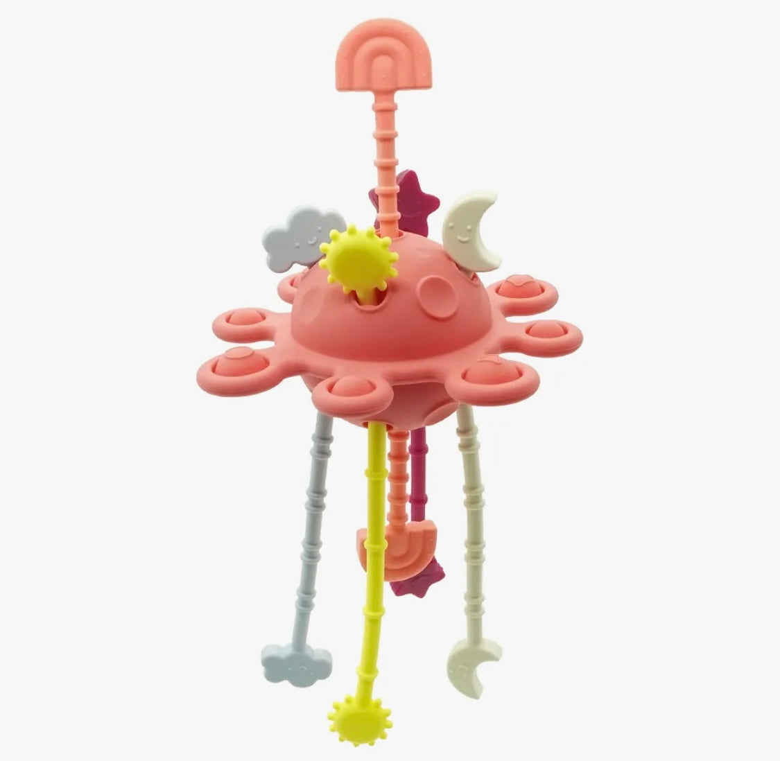 Silicone Baby Sensory Montessori Toys,Silicone Pull String Fidget Toys for Babies
