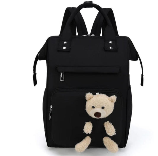 Diaper Bag Backpack Black Bear - Diaper & Mother Bags