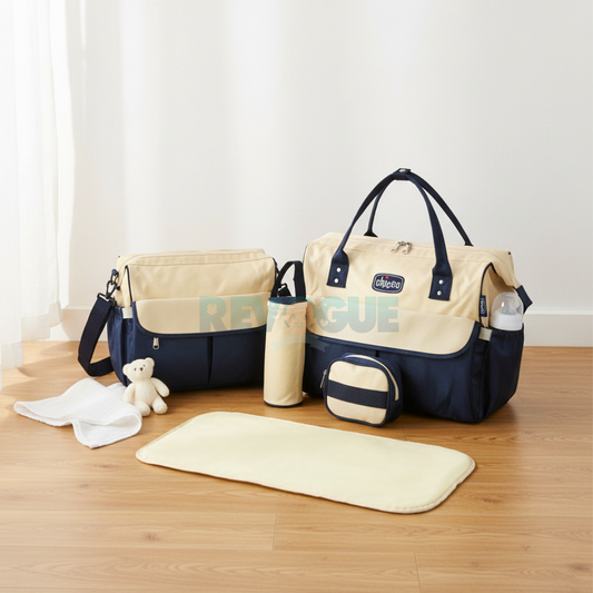 Chicco Diaper Bag - Set of 5 - Diaper & Mother Bags