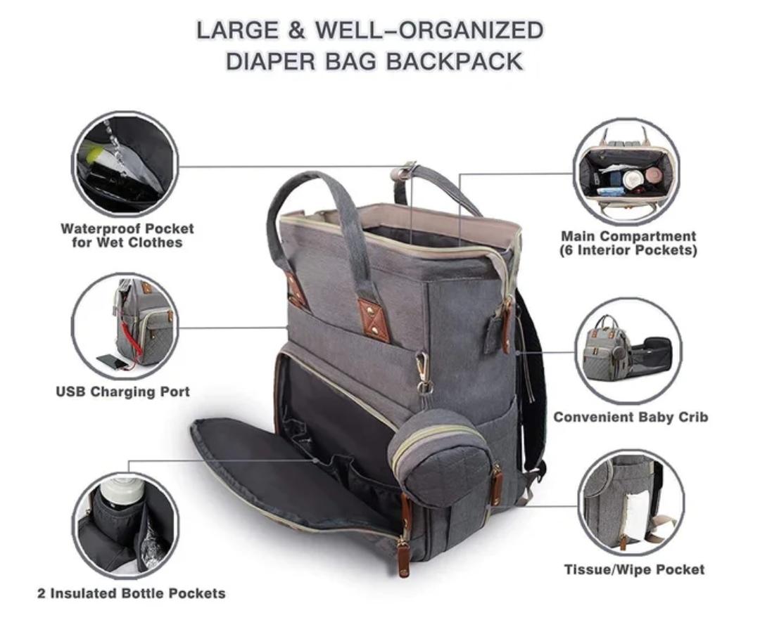 Bed and Bag - Diaper & Mother Bags