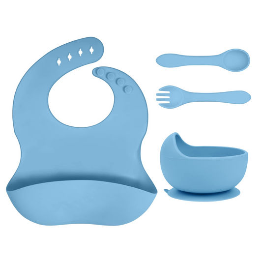 4Pcs Silicone Baby Feeding Set BPA Free - Cutlery