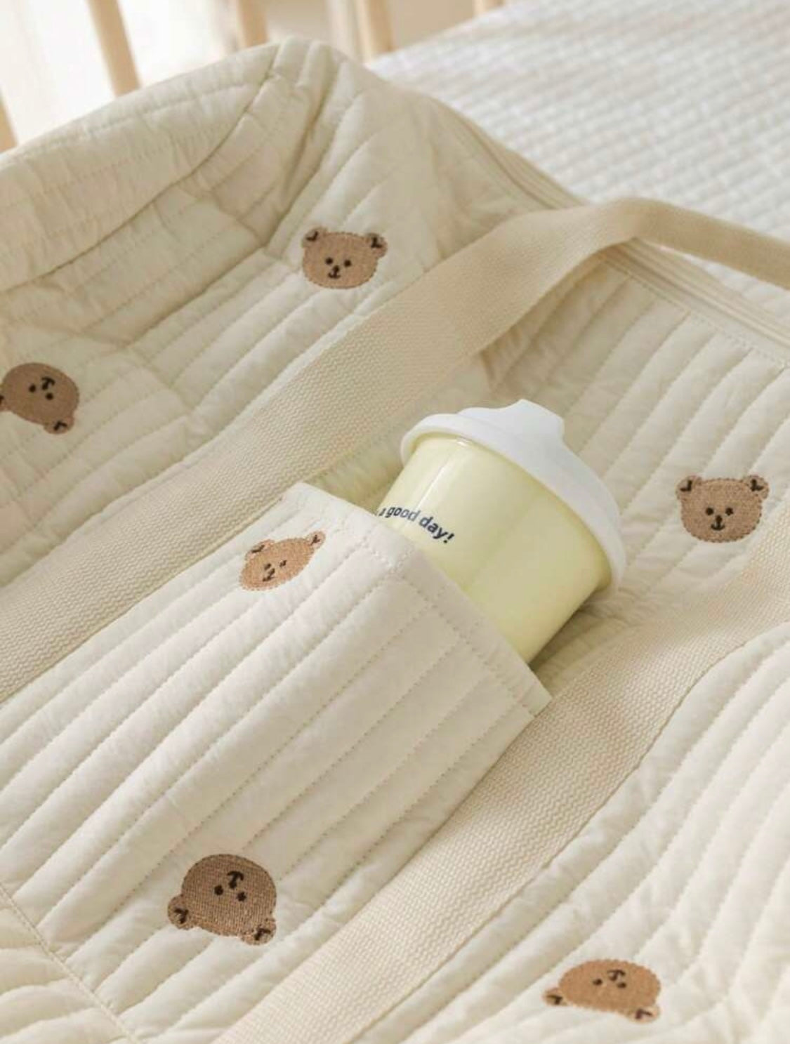 New Maternity Tote Bag - Diaper Mommy Maternity Duffle Bag Bunny & Bear Print