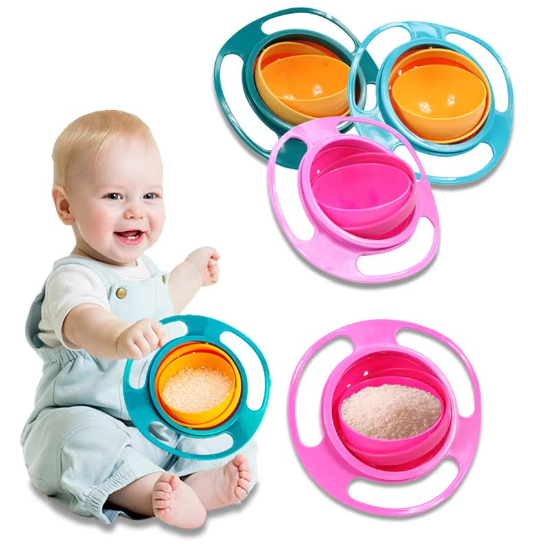 360 Rotate Gyro Bowl for Children - Cutlery