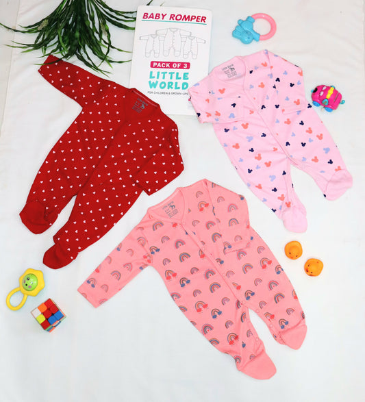 Baby Romper Pack of 3 - Romper