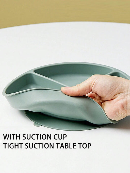 Silicone Suction Plate with Spoon & Fork - Cutlery