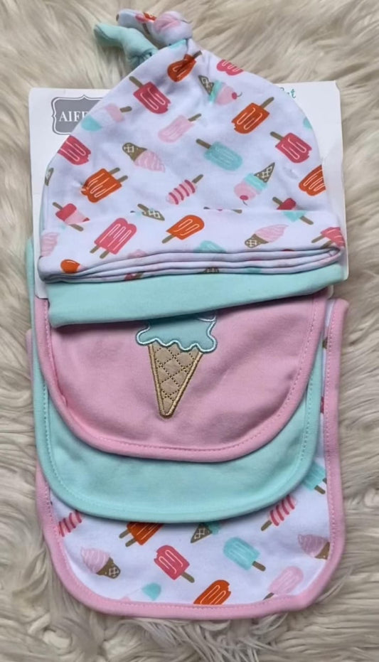 Cap & Bib Set of 5