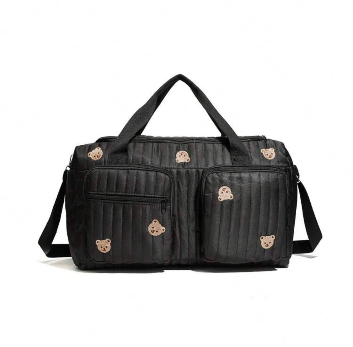New Maternity Tote Bag - Diaper Mommy Maternity Bag - Bear Print Duffle Bag