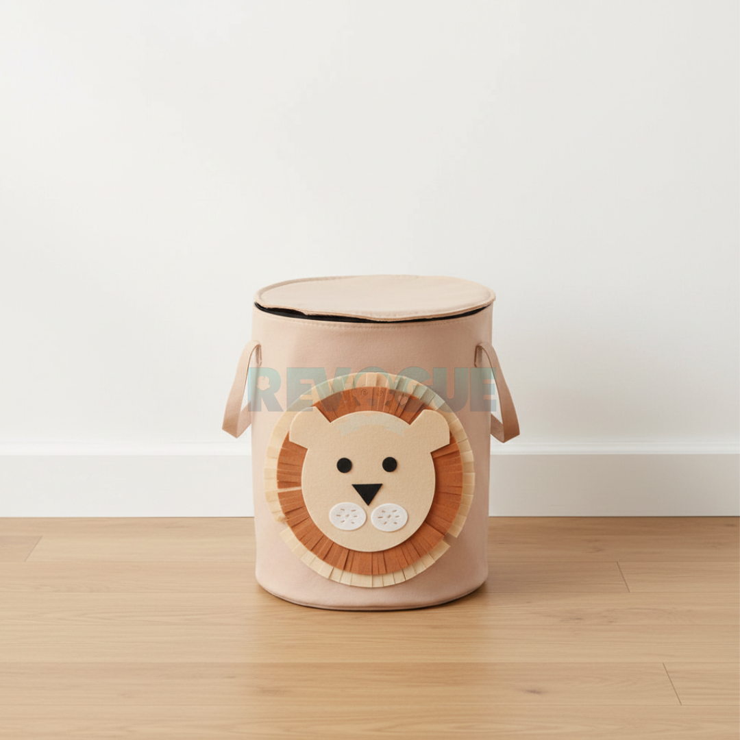 Kids Toy Storage & Laundry Basket - Durable and spacious toy storage container with a cover - Laundry Basket