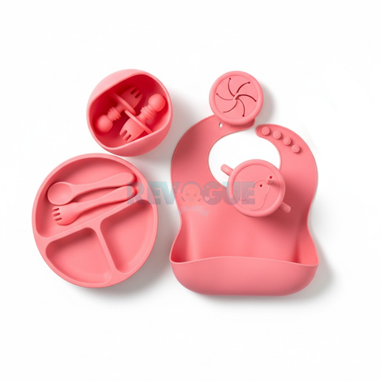 Silicone Baby Feeding Set BPA Free - 8 Pcs - Cutlery