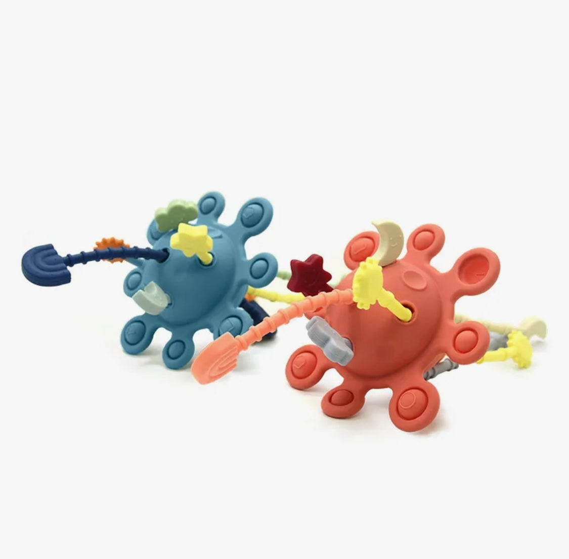 Silicone Baby Sensory Montessori Toys,Silicone Pull String Fidget Toys for Babies