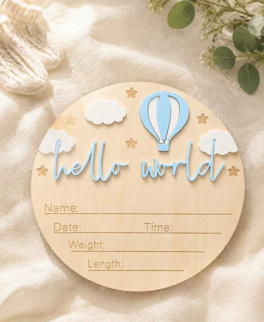 1pc Baby Announcement, Welcome Baby Sign