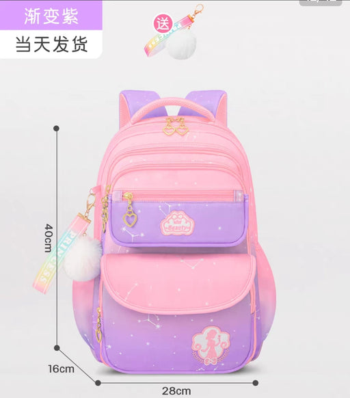 18"Colorful girls multi pockets backpack - Senora