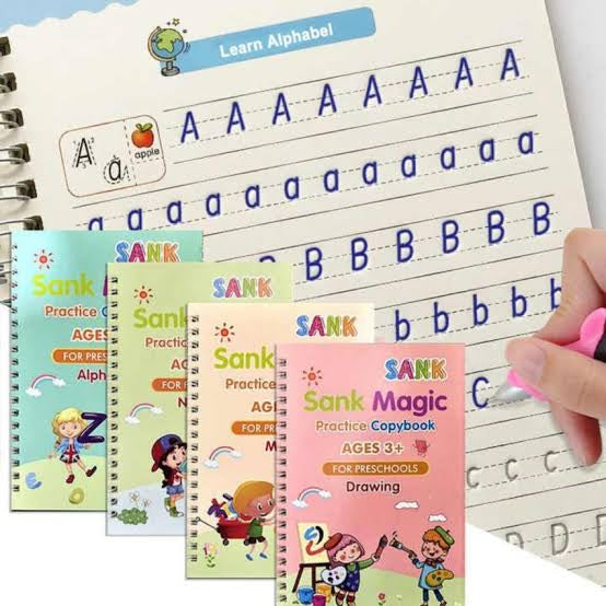 Sank Reusbale Magic Practice Copy Book for Pre-School Kids - ReUsable - Learning & Education