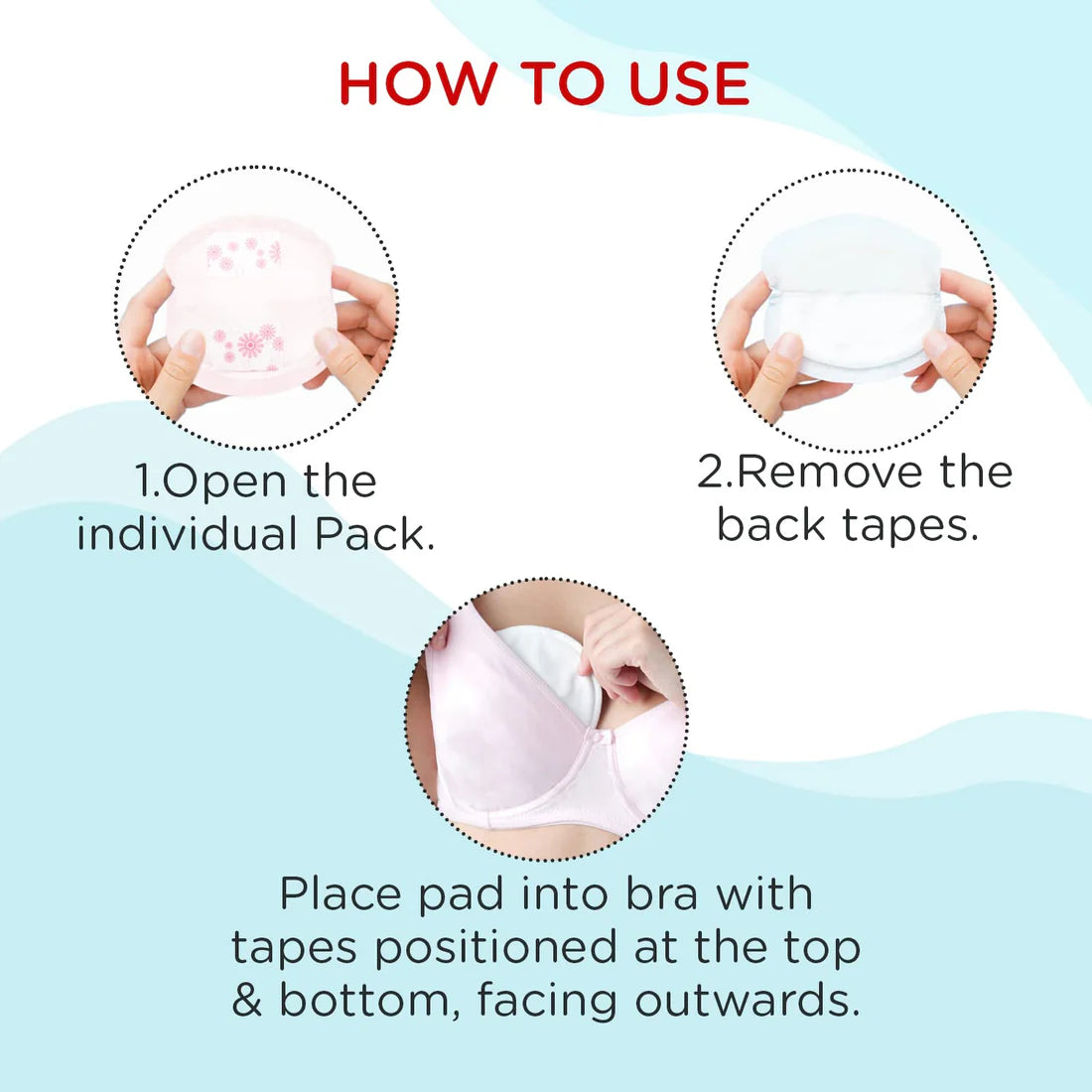 12pcs/set Reusable Nursing Breast Pads - Maternity