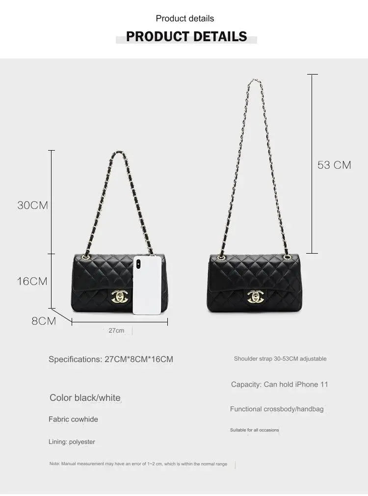 Chanel Brand Orignal Classic Medium Black lambskin leather with Gold hardware 4485 - Senora