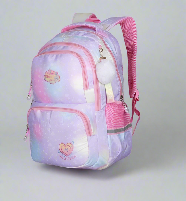 17"Colorful girls multi pockets backpack - Senora