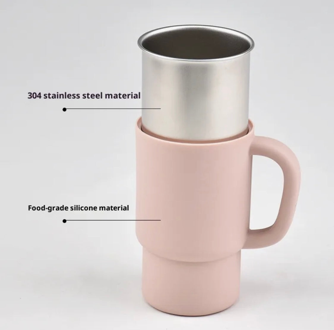 Silicone Mini Tumbler Stainless Steel Inside 280 ml