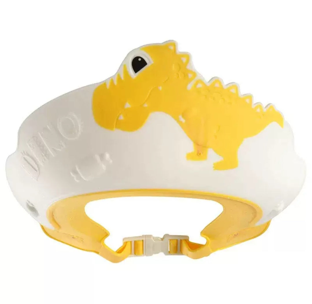 Yellow Dino Shower Cap - Bathing Essentials