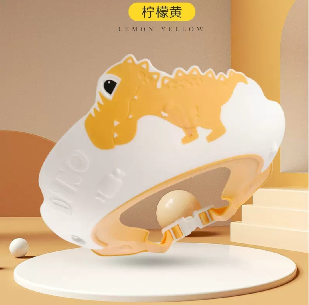 Yellow Dino Shower Cap - Bathing Essentials