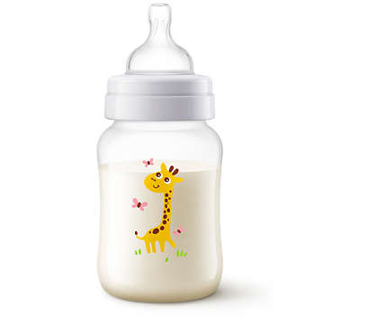 Classic+PPDeco Bottle 260ml PK1 Giraffe - PHILIPS AVENT BOTTLES