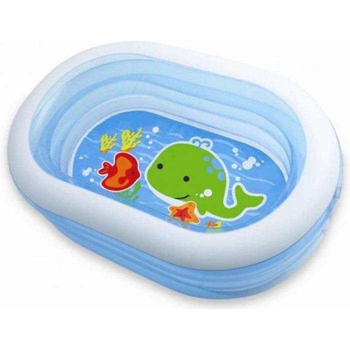 Intex - Oval Whale Fun Inflatable Pool (163 X 107 X 46 cm) - 57482 - Pools & Accessories