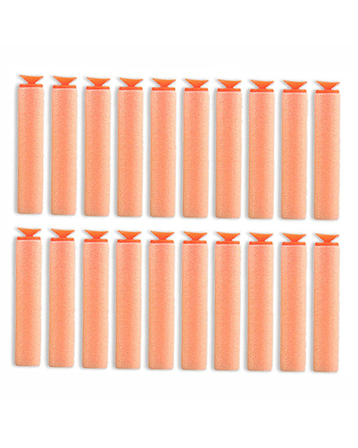 Soft Bullet Stick-On Nerf Bullet Darts - Orange (20 Pcs) - Toys