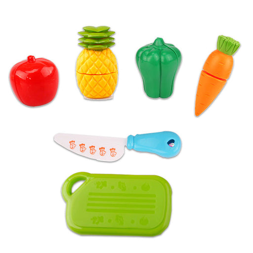 Vegetables & Fruits Cutting Mini Set - 6 Pcs - Car