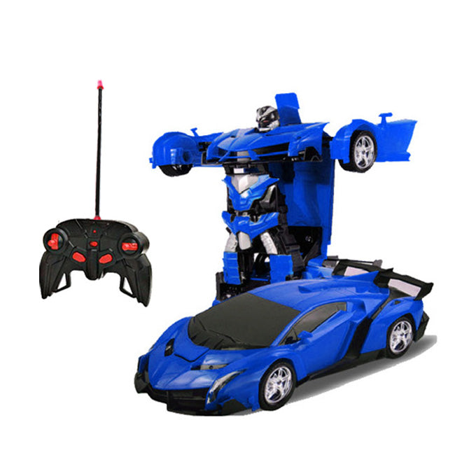 Remote Controlled Lamborghini Transformer Sports Car - Blue - Toys