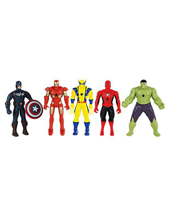 Pack of 5 Marvel Avengers Action Figures With Projector Function - Option A - 6 inches