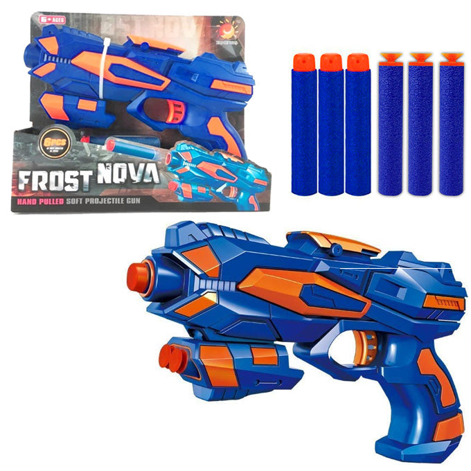 Frost Nova Soft Bullet Dart Shooting Nerf Gun - Manual Reload - Games