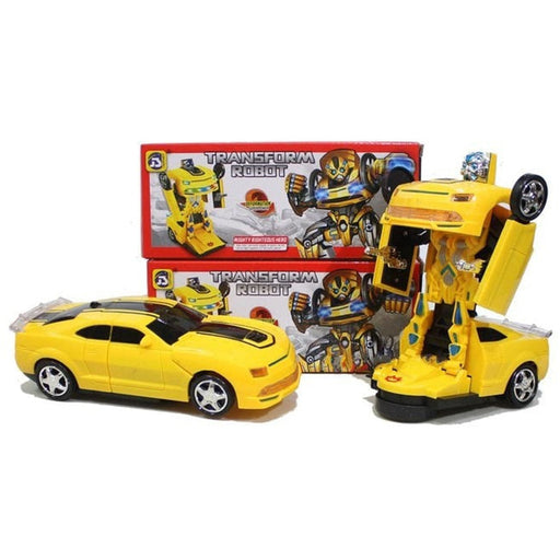 Yellow Transformer Bumblebee Robot Car - Light &amp; Music - #N/A