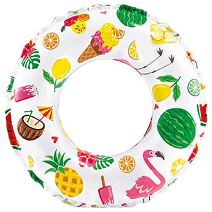 Intex - Lively Print Swimming Pool Tube Ring - 24 inch - 59241 - Pools & Accessories