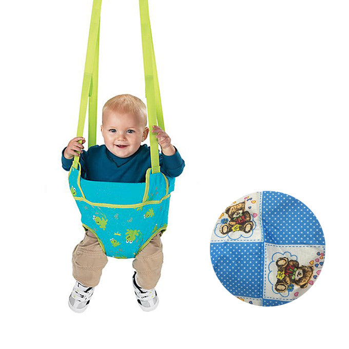 Baby Girl Exercise Doorway Bouncer Jumper - 30 kg support - Blue - Toy Sets