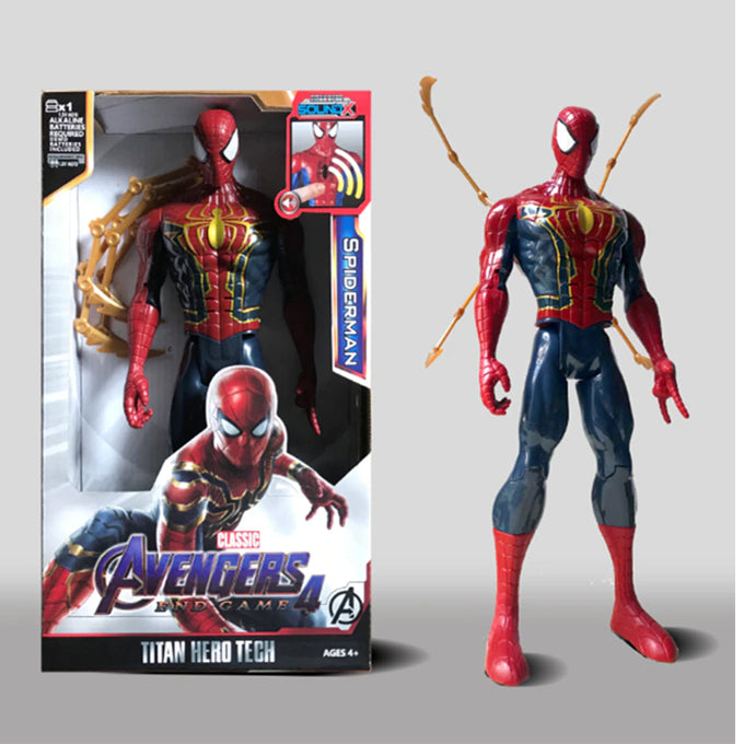 Spiderman Golden Suit with Web Action Figure - 11 Inches - Toy Sets