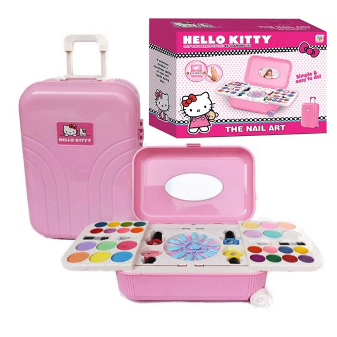 Hello Kitty Carry Makeup Box and Nail Art Kit Briefcase - Toy Sets