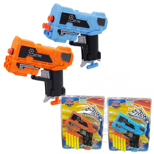 Shot Zone Super Power Hot Fire Nerf Soft Bdullet Dart Gun - Multicolor - Games