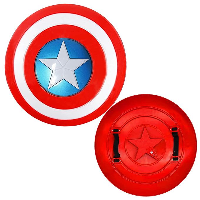 Captain America 12 inch Shield Superhero Dress up toys Suit for 4-10 Year Kids Boy Role Player - Toy Sets