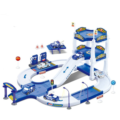 Parking Play Set Police Station Parking 39 Pieces - Toy Sets