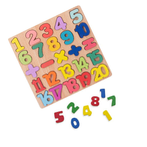 123 Numbers - Thick Wooden 3D Board Puzzle - 20 cm - Toy Sets