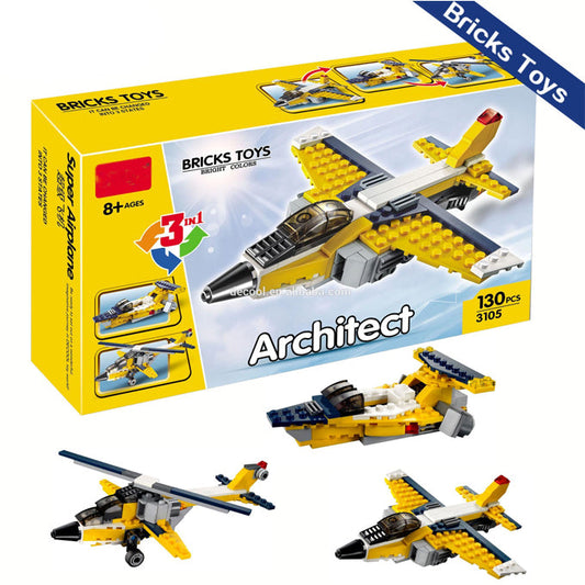 3 in 1 Architect Sports Building Blocks - Toy Sets