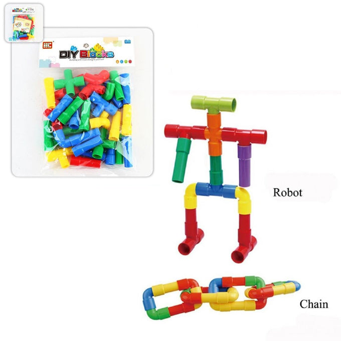 Water Pipe Plug Match DIY Building Blocks - Toy Sets