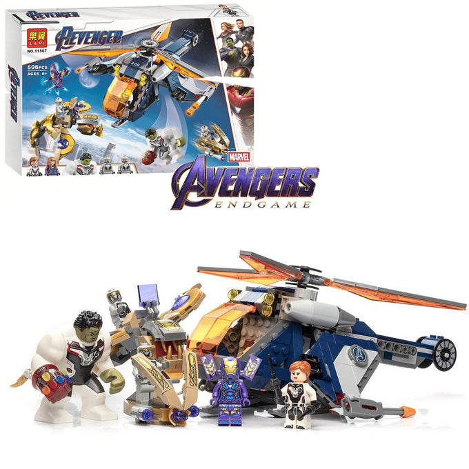 Avengers Hulk Rescue Helicopter Building Blocks For kids 11507 - 506Pcs - Toy Sets