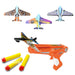 Aircraft Catapult Soft Foam Bulletss Darts Shooter with 3 Planes - Toy Sets