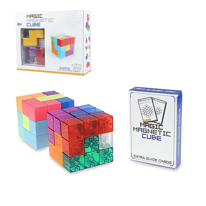 Magic Magnetic Cube Magnetic (108 Pattern ) - Intelligence Gift - Toy Sets