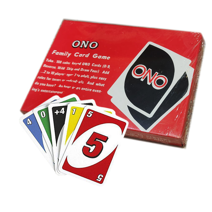 ONO - Complete 108 Cards UNO Playing Card Game for Kids - Toy Sets