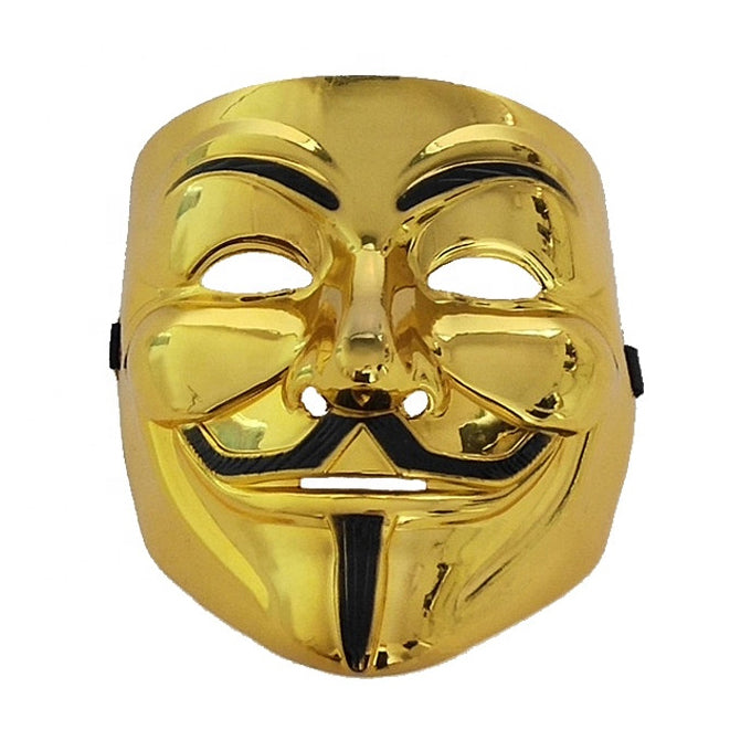 V For Vendetta Anonymous Mask- Golden Edition - Toy Sets