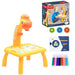 LED Giraffe Projector Painting Set for Kids – Yellow - Toy Sets