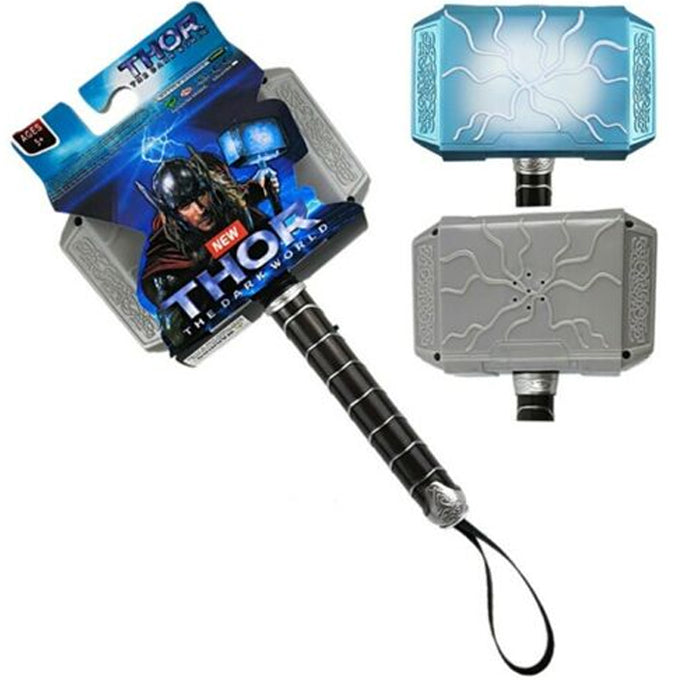 New Avengers LED Glowing And Sounding Thor Hammer Action Figures Cosplay Kids - Toy Sets